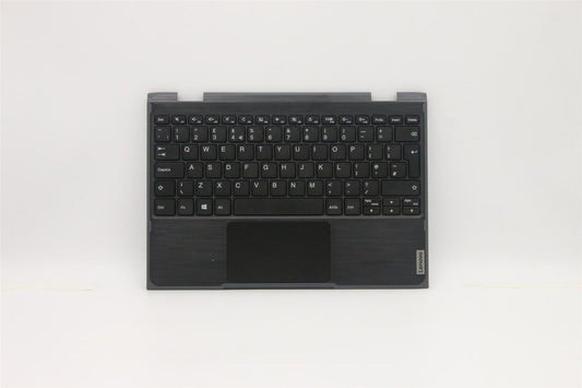 Lenovo Notebook 300e 2nd Keyboard Palmrest Top Cover UK Black 5CB0T45085
