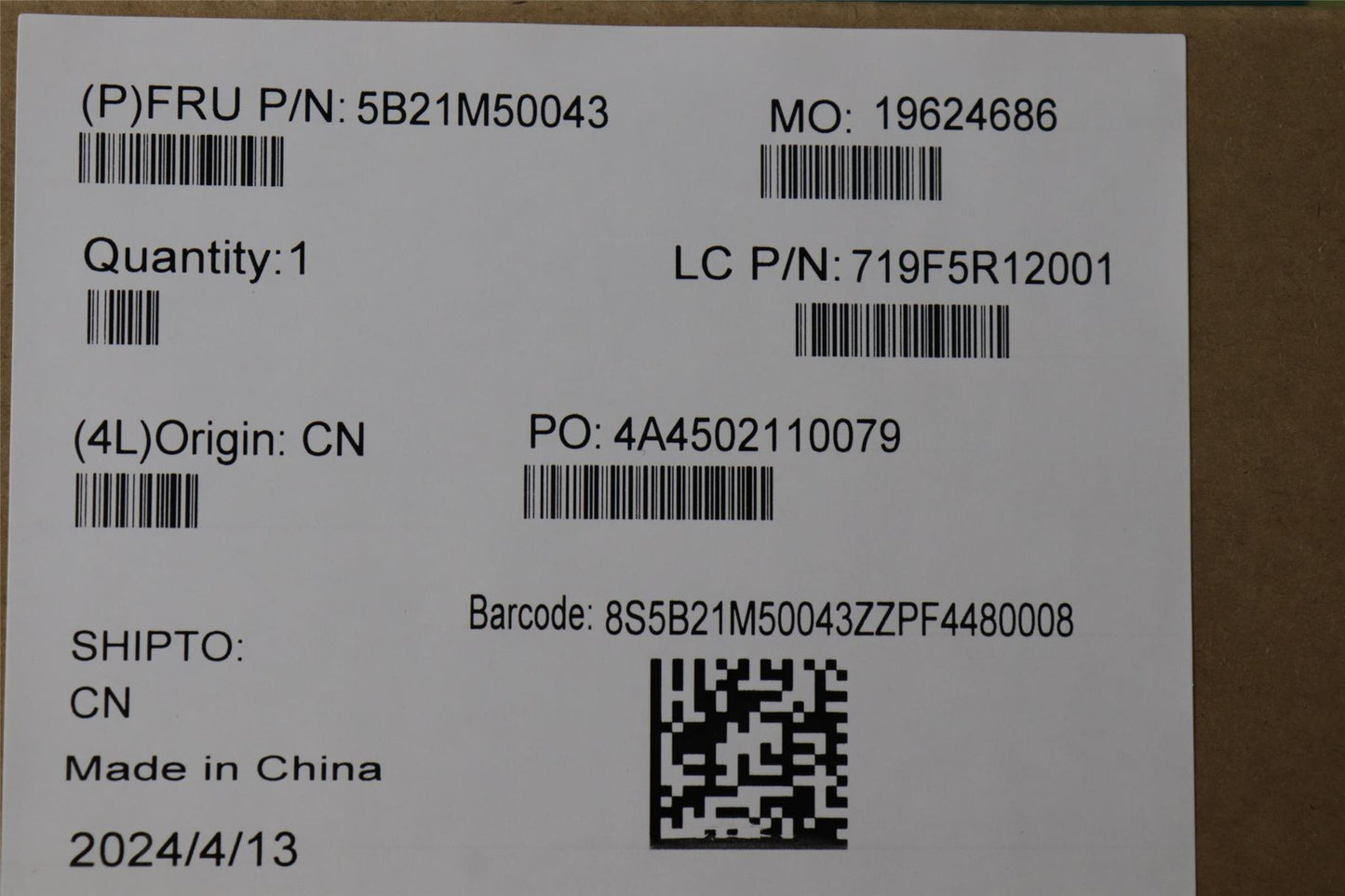 Lenovo L83DNULT7_155H_4050_16G_WINRMEI 5B21M50043