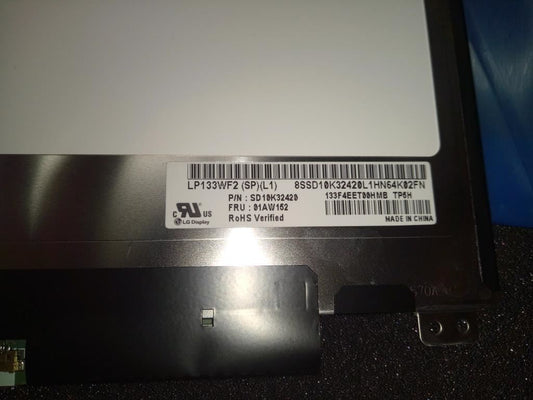 Lenovo ThinkPad 13 LCD Screen Display Panel 13.3" FHD 1920 x 1080 IPS 01AW152