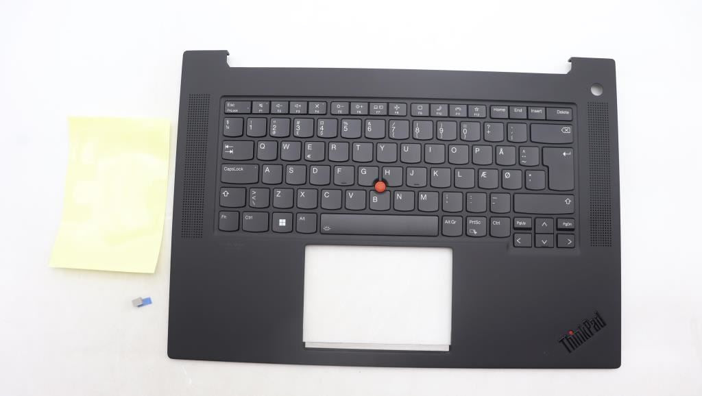 Lenovo ThinkPad P1 Gen 6 Palmrest Cover Keyboard Danish Grey 5M11L89036