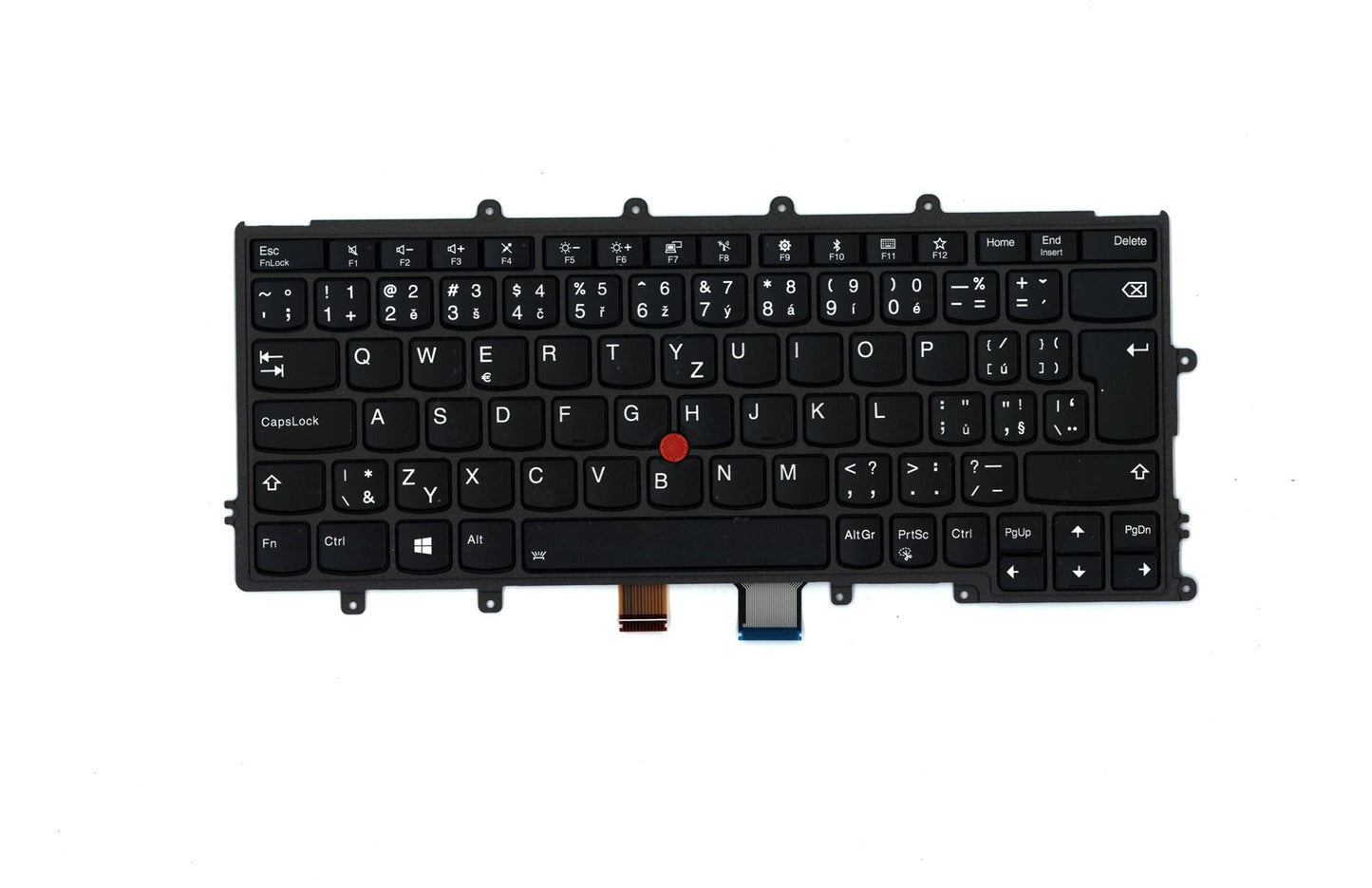 Lenovo ThinkPad X270 A275 Keyboard Czech Silver Backlit 01EN594