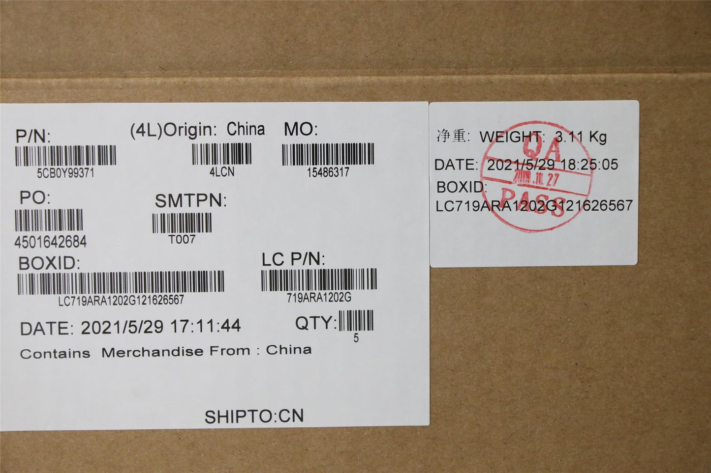 Lenovo Upper Case ASM_CZ-SK L82C2 IGTEX 5CB0Y99371