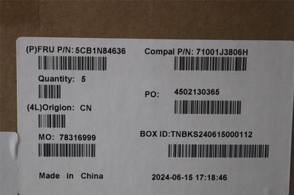 Lenovo UpperCase_SWS C 83G1 CG NFP NBL 5CB1N84636