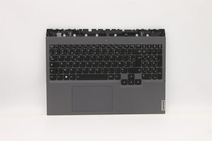 Lenovo Legion 5 16ACH6H Palmrest Cover Touchpad Keyboard French Grey 5CB1C14889