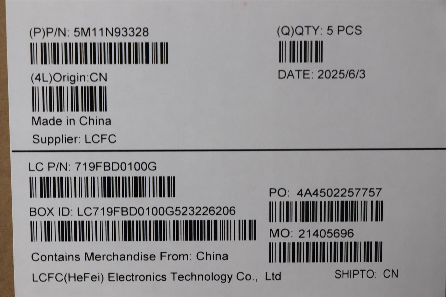 Lenovo MECH_ASM FRU KB UKE(TRI)UK Bk 5M11N93331