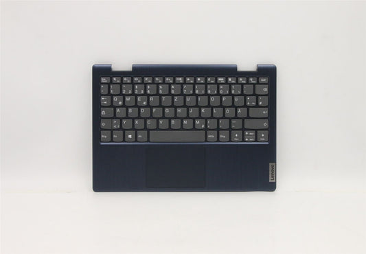 Lenovo Flex 3-11ADA05 Palmrest Cover Touchpad Keyboard German Blue 5CB0Z53016