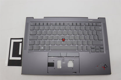 Lenovo ThinkPad X1 8th Gen Keyboard Palmrest Top Cover Spanish LA 5M11H62301