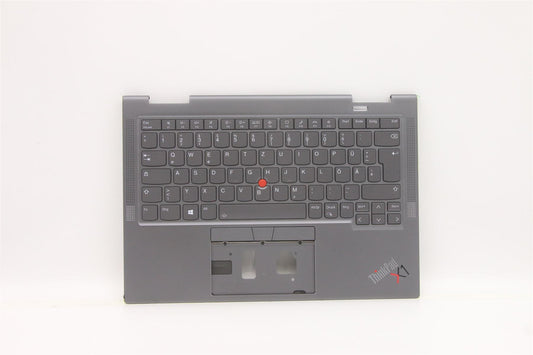 Lenovo Yoga X1 6th Palmrest Touchpad Cover Keyboard German Grey 5M11C40963