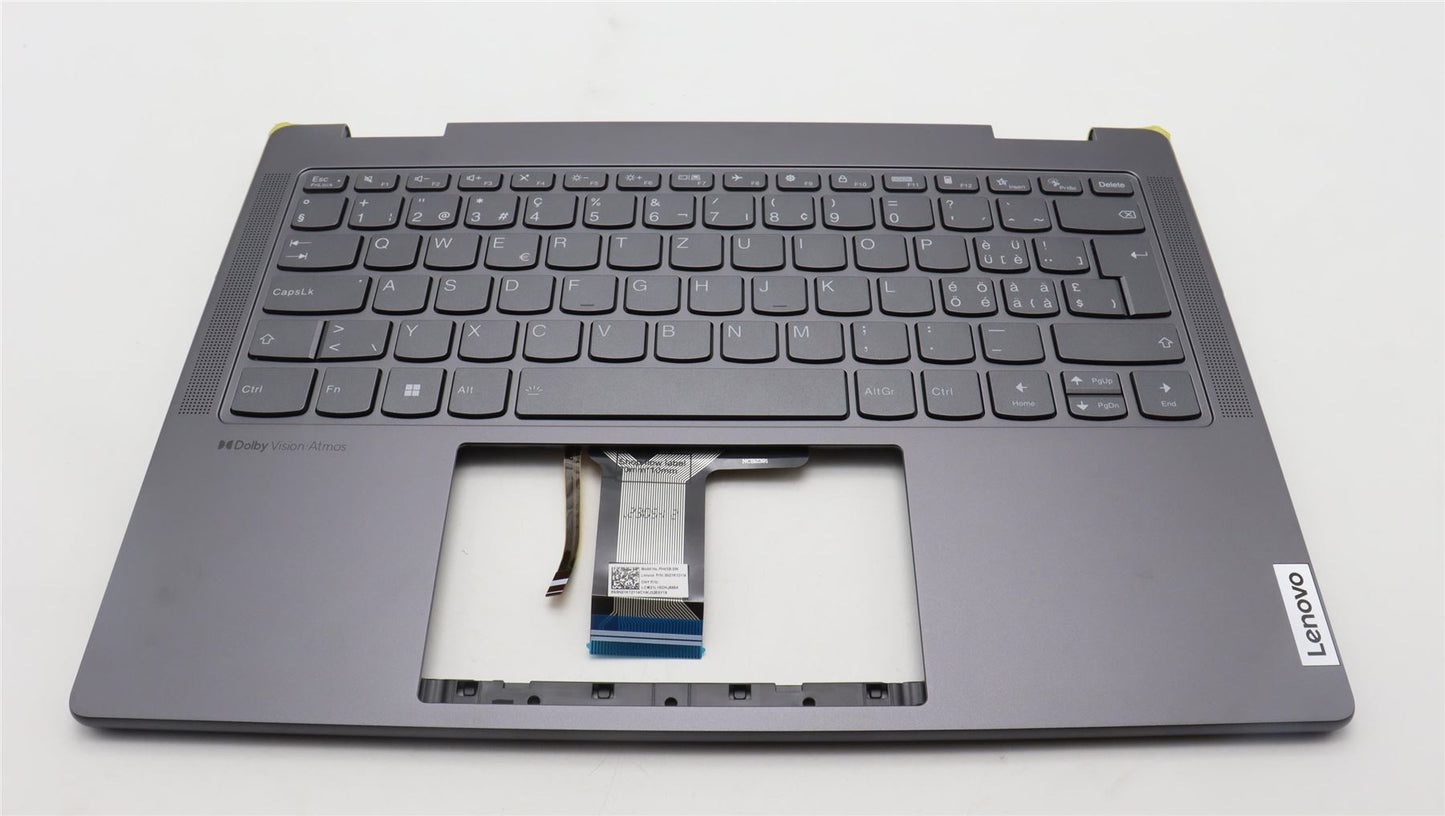 Lenovo Yoga 7 14ARP8 Keyboard Palmrest Top Cover Switzerland 5CB1L48264