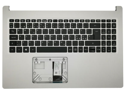 Acer Aspire A515-55 A515-55G Palmrest Cover Keyboard Nordic Silver 6B.HSLN7.001