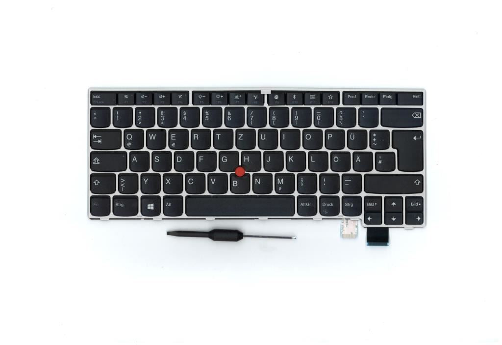 Lenovo ThinkPad T470s Keyboard German Silver 01ER799