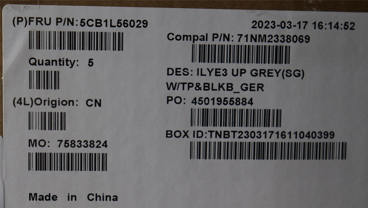 Lenovo Legion 5 16APH8 5 16IRH8 Palmrest Touchpad Cover Keyboard Grey 5CB1L56029