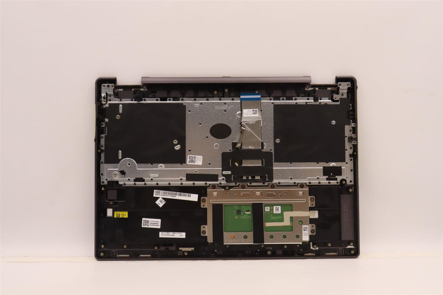 Lenovo Yoga 7 16IAH7 Palmrest Cover Touchpad Keyboard German Silver 5CB1J04006