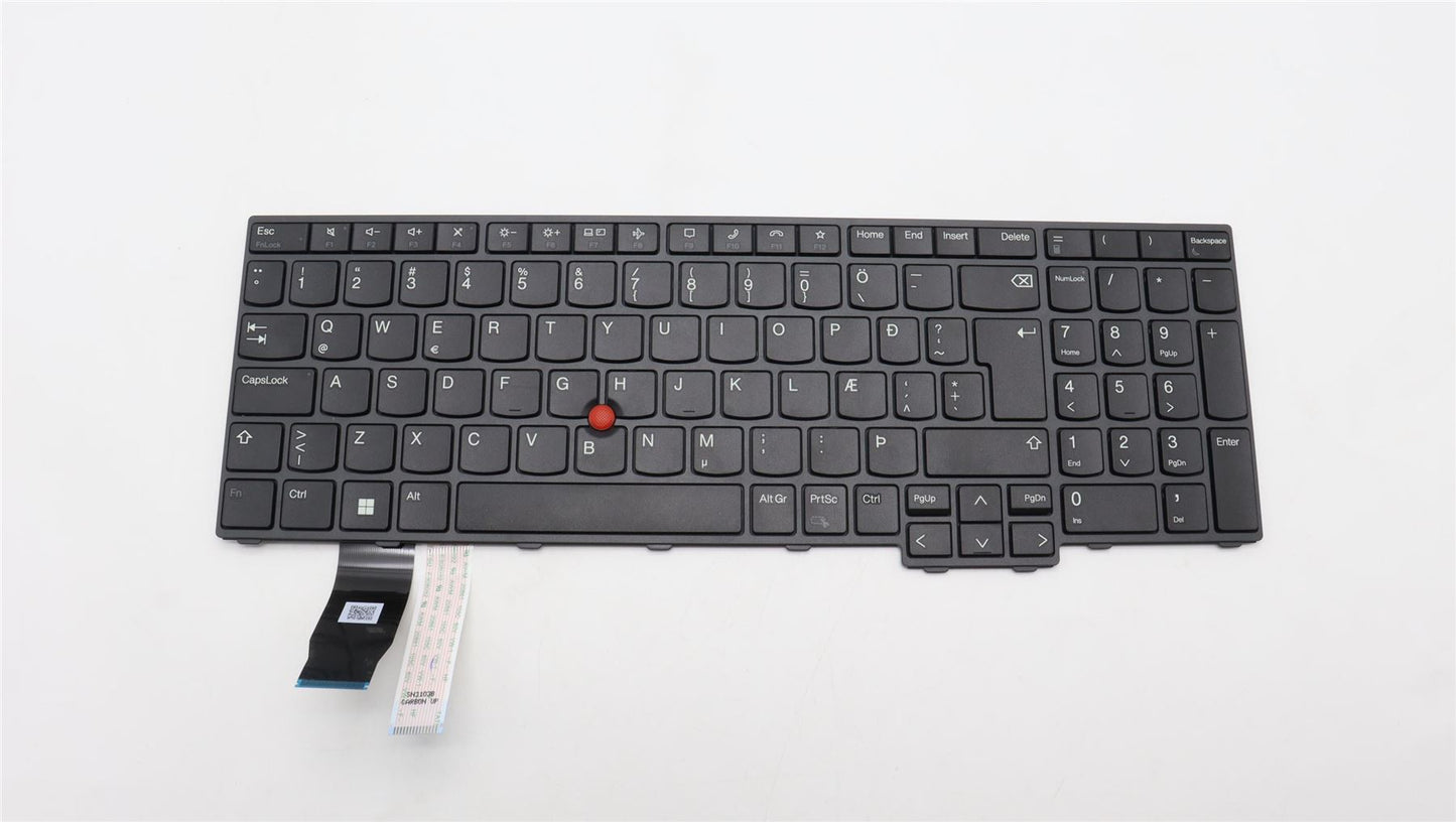 Lenovo ThinkPad T16 Gen 1 P16s Gen 1 L15 Gen 3 s Keyboard Black 5N21D93738