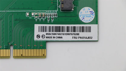 Lenovo ThinkStation P330 2nd P3 Tower P520c P310 M.2 SSD Riser Card 01AJ832