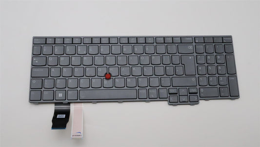 Lenovo ThinkPad T16 Gen 1 P16s Gen 1 Keyboard UK Grey Backlit 5N21D93858
