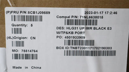 Lenovo UpperCaseASM_POR C82SA E3 BLA 5CB1J09559