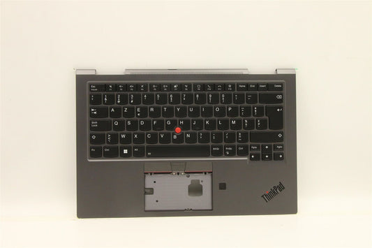 Lenovo Yoga X1 5th Keyboard Palmrest Top Cover Belgian Grey Backlit 5M10Z37142