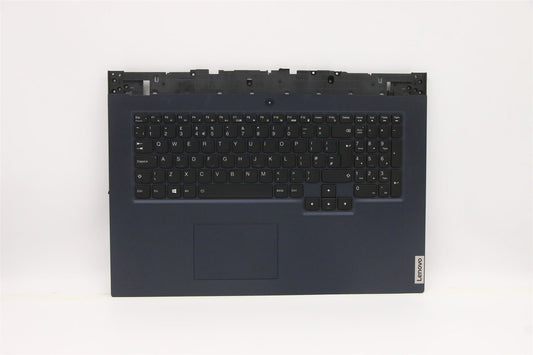 Lenovo 5 17ITH6H Palmrest Cover Touchpad Keyboard UK Phantom Blue 5CB1D20019