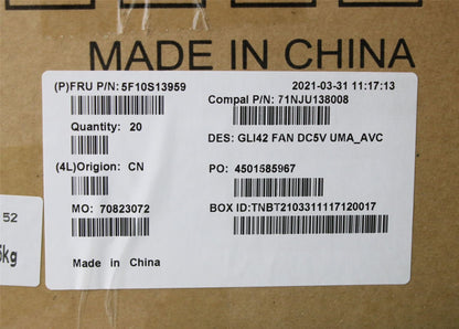 Lenovo IdeaPad 5 14ITL6 5 14IAP7 Thermal Cooling Fan Fans 5F10S13958