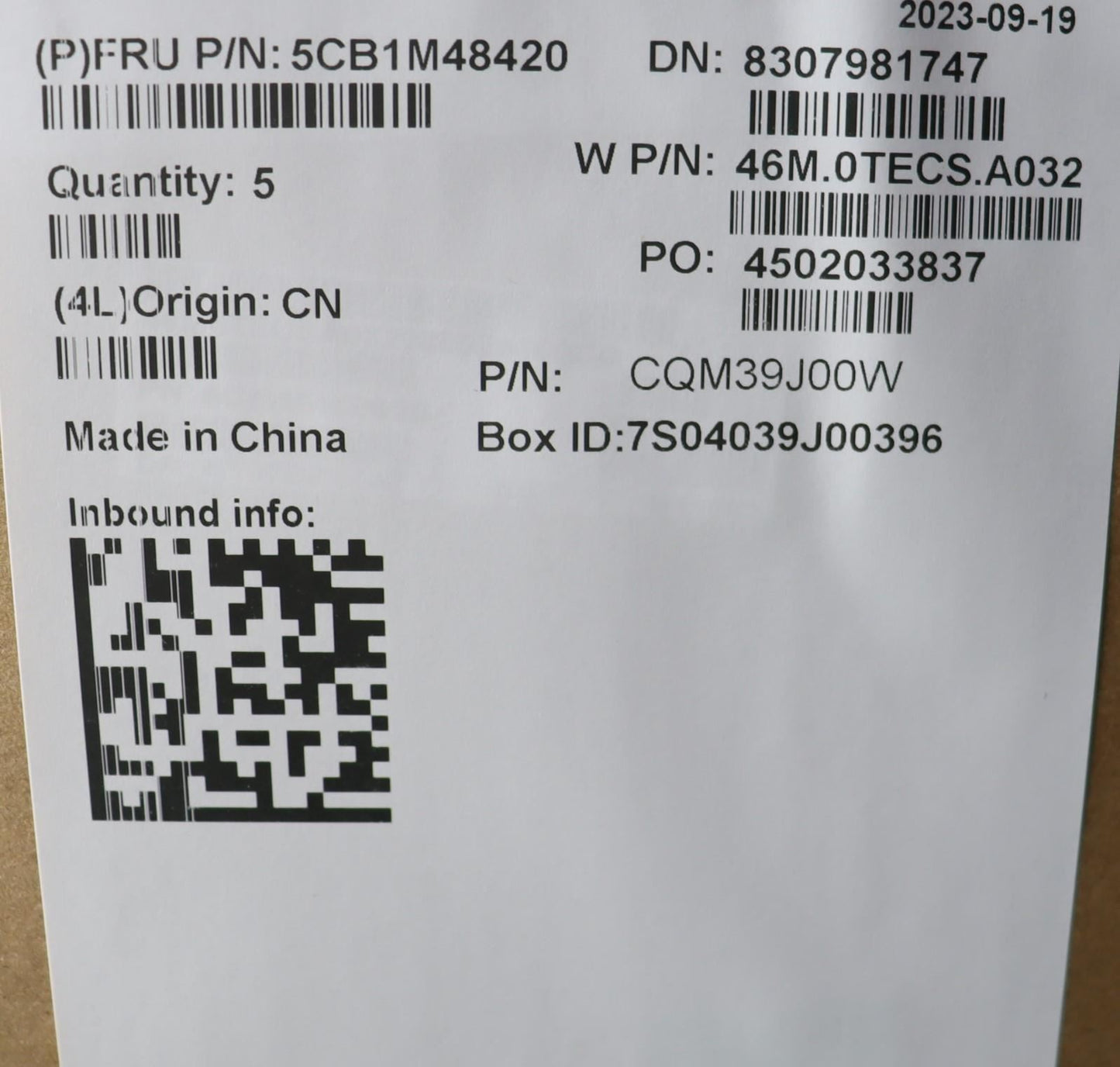 Lenovo COVER Upper Case ASM_UKE W21KK AG BL 5CB1M48420