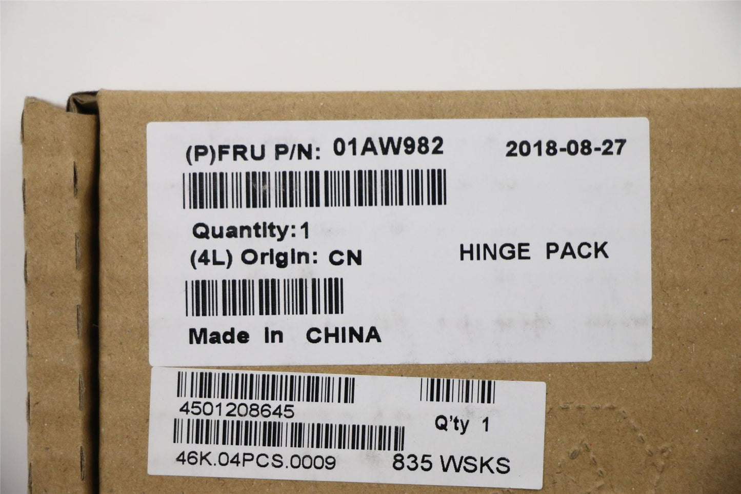 Lenovo Carbon X1 4th Hinge Hinges Bracket 01AW982