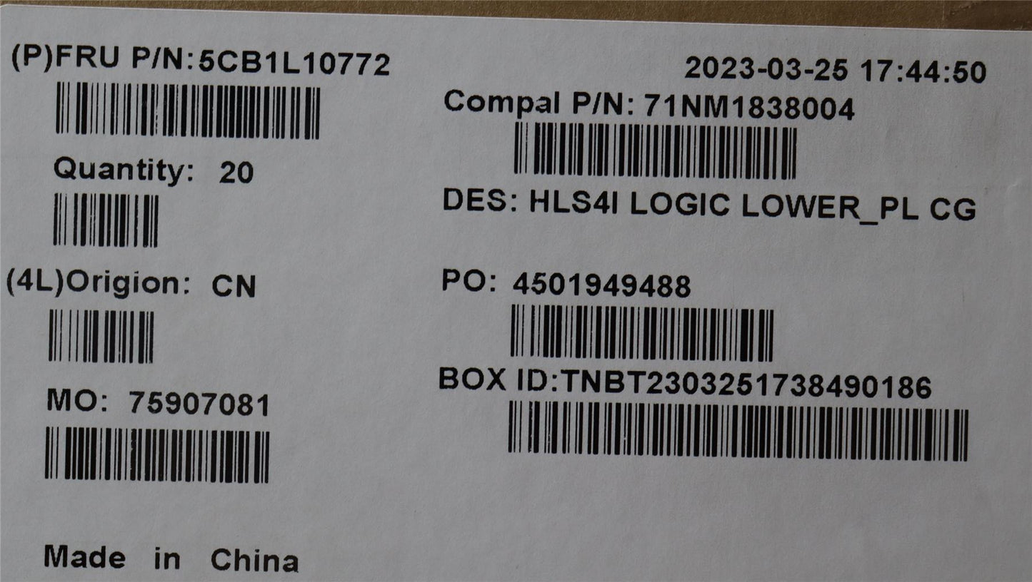 Lenovo Lower Case C 82XD PL CG 5CB1L10772