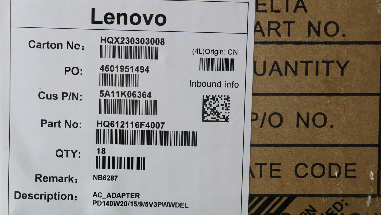 Lenovo Yoga Pro 7 14IRH8 Pro 7 14APH8 AC Charger Adapter Power Black 5A11K06364