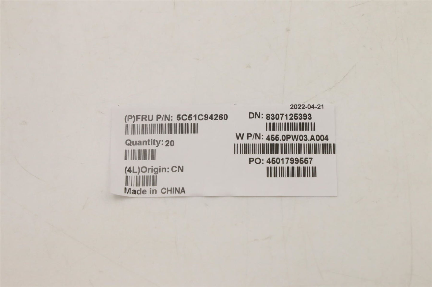 Lenovo FRUSubCard SENSOR BOARD_YG213552 5C51C94260