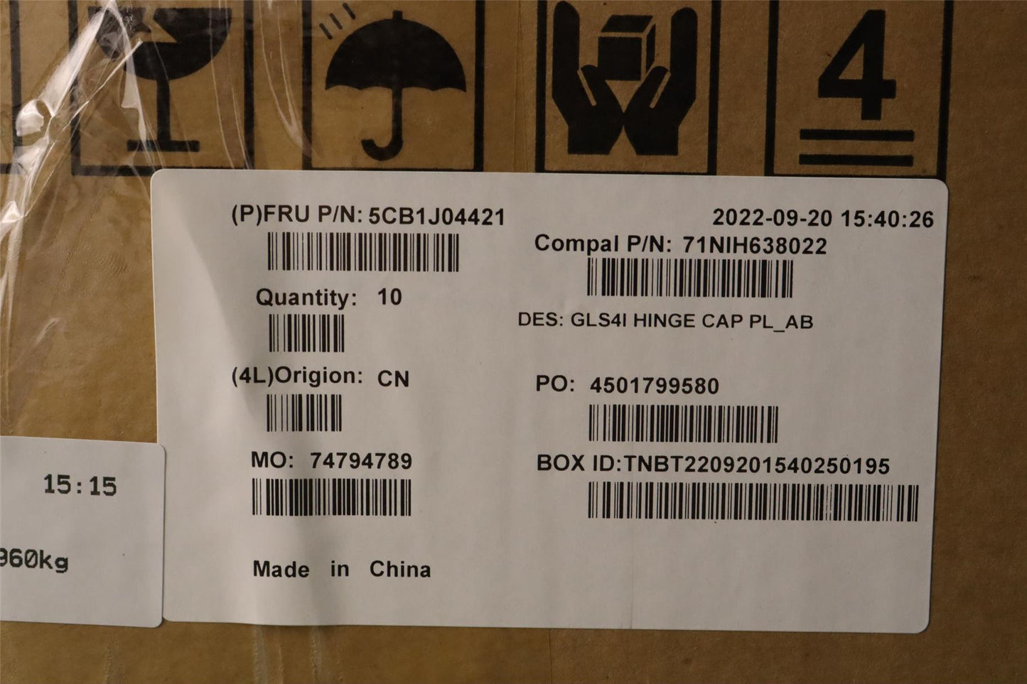 Lenovo Hinge Cover C 82SD PL_AB 5CB1J04421