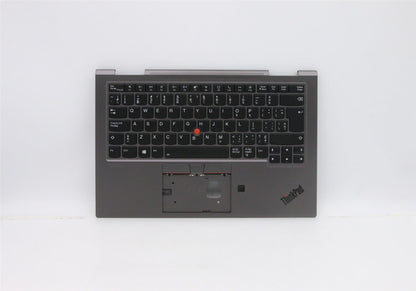 Lenovo Yoga X1 5th Keyboard Palmrest Top Cover German Grey 5M10Z37090