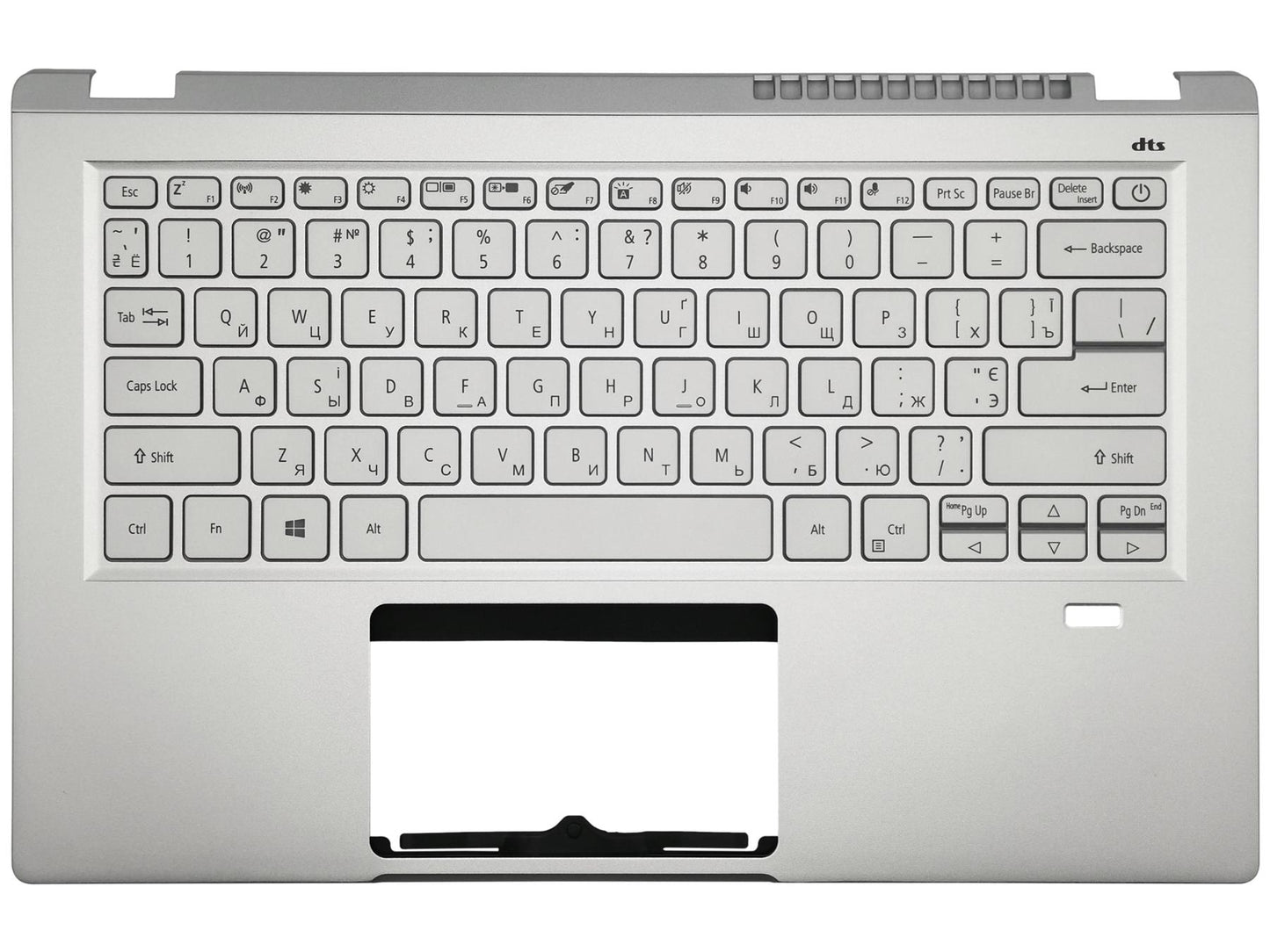 Acer Swift SF314-43 Palmrest Cover Keyboard Ukrainian Silver 6B.AB1N2.009