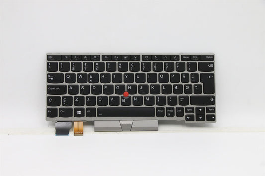 Lenovo ThinkPad L13 2 Keyboard Danish Silver Backlit 5N20V43480