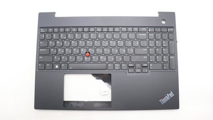 Lenovo ThinkPad E16 Gen 1 Keyboard Palmrest Top Cover Ukrainian Black 5M11L65423