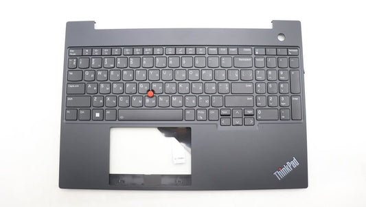 Lenovo ThinkPad E16 Gen 1 Keyboard Palmrest Top Cover Ukrainian Black 5M11L65423