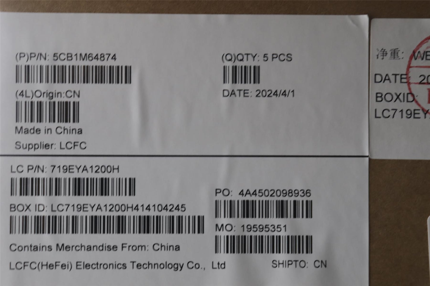 Lenovo Upper Case ASM_POR L 83DEWH 5CB1M64874