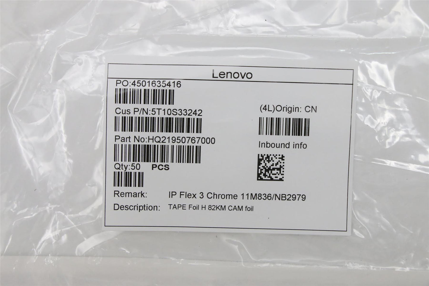 Lenovo TAPE Foil H 82KM CAM foil 5T10S33242