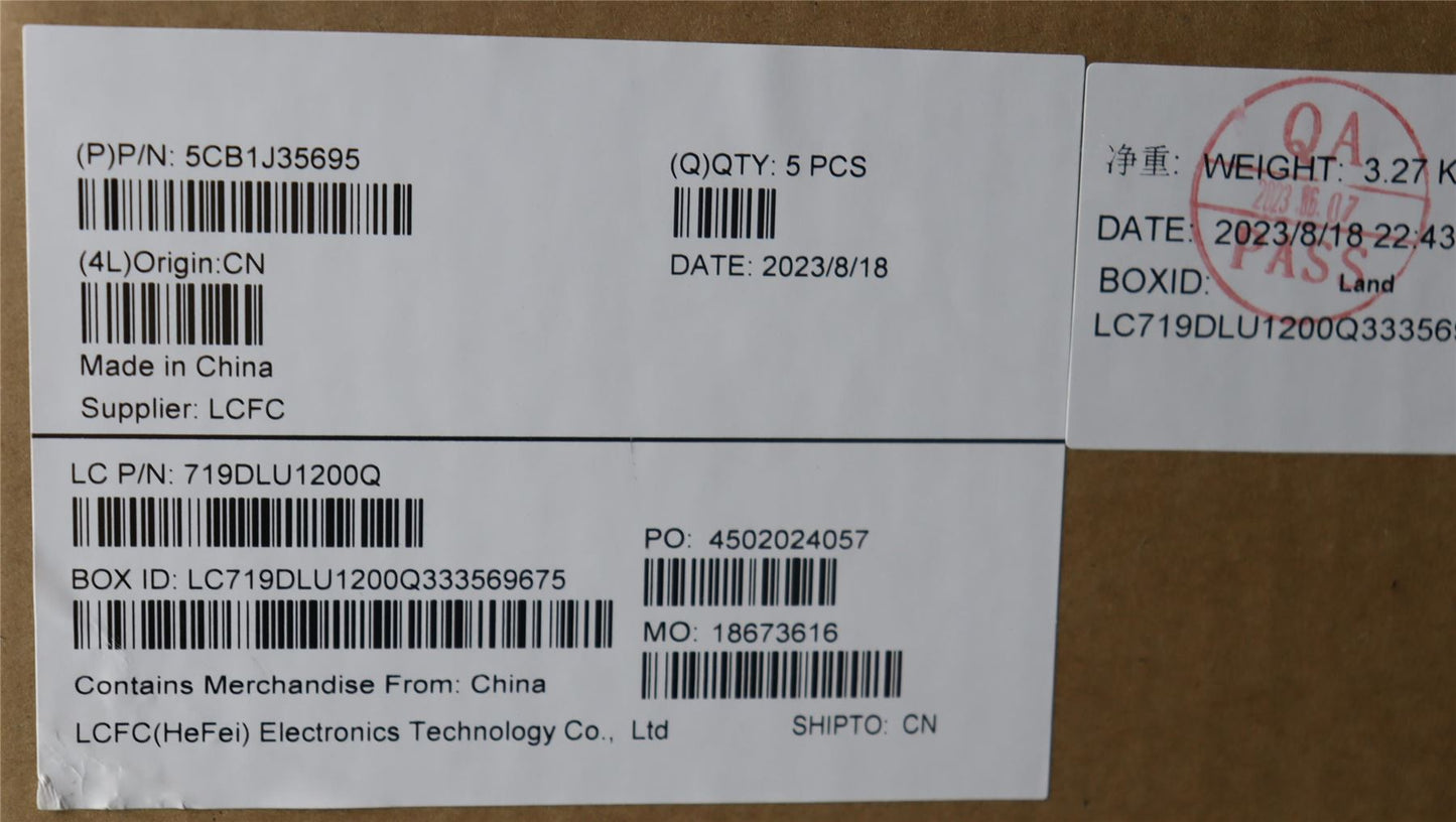 Lenovo COVER Upper CaseASM_EUROENGL82T5STGYFPBL 5CB1J35695