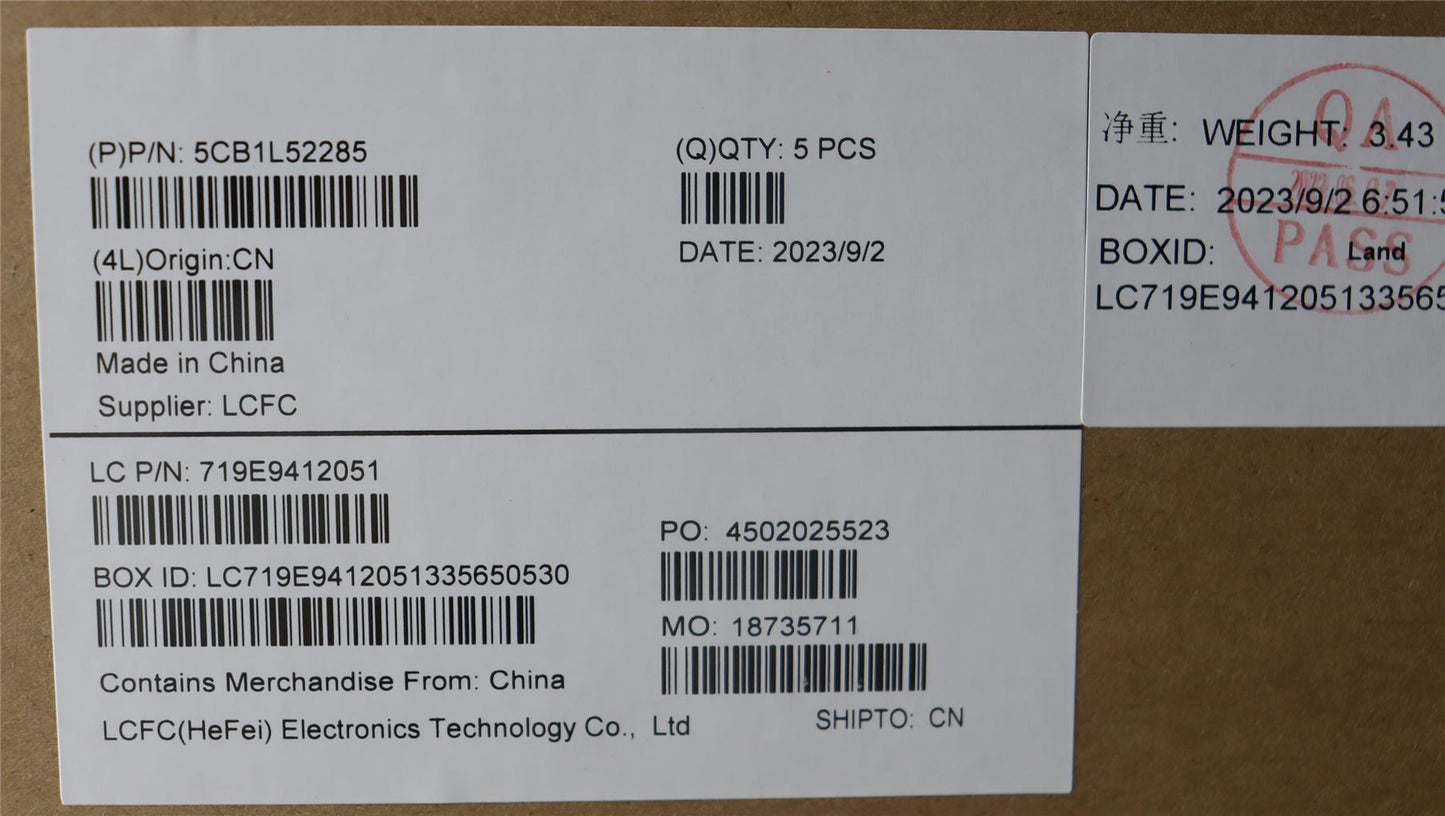 Lenovo Upper Case ASM_UKE L82X8 FP NBL AG 5CB1L52285