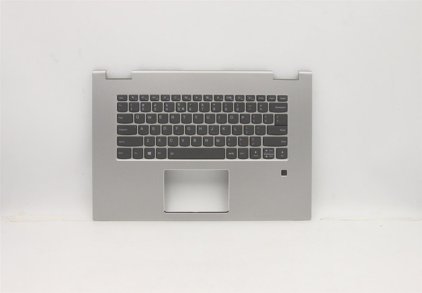 Lenovo 730 15IWL Keyboard Palmrest Top Cover US International Silver 5CB0T04924
