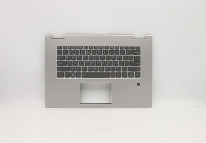 Lenovo 730 15IWL Keyboard Palmrest Top Cover US International Silver 5CB0T04924