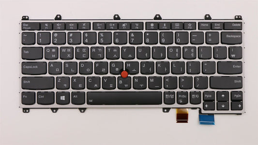Genuine Lenovo Yoga 370 Keyboard Korean Silver Backlit 01EN459 01AV748