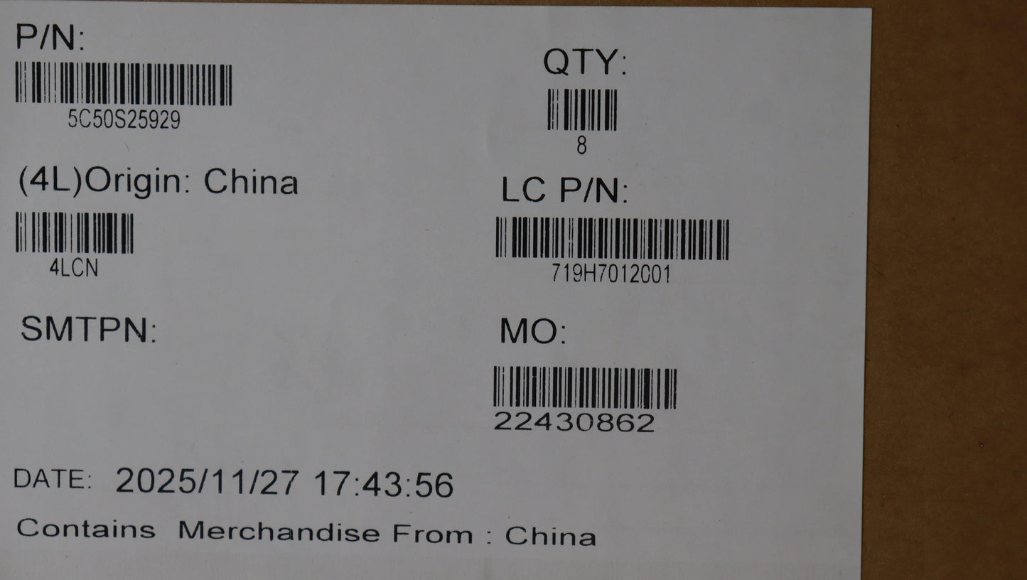 Lenovo CARDPOP L 83UT I/O Board 5C50S25929