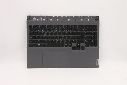 Lenovo Legion 5 16ITH6H Palmrest Cover Touchpad Keyboard Belgian Grey 5CB1D05229