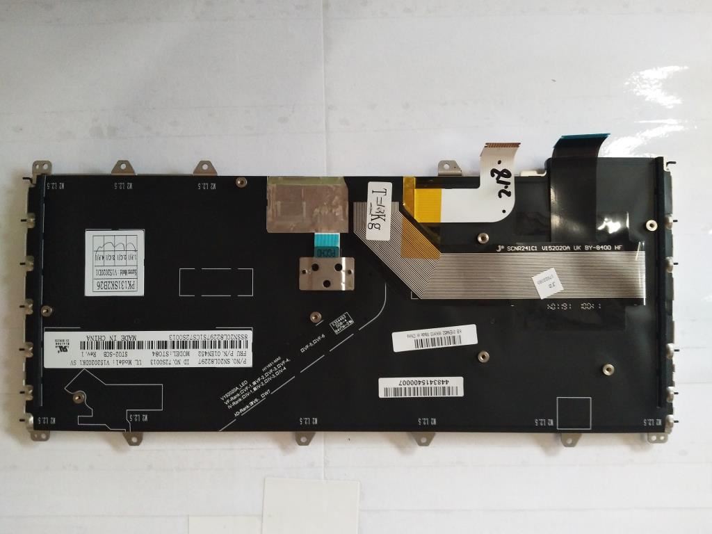 Genuine Lenovo Yoga 370 Keyboard Slovenian Silver Backlit 01EN452 01AV741