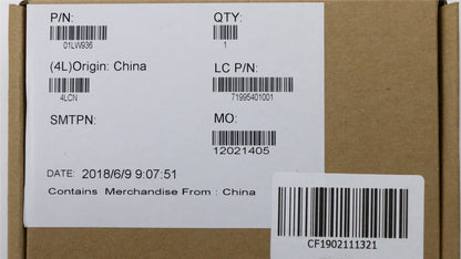 Lenovo 01LW936 LABEL Jinn FRU GEO Label KIT, Black