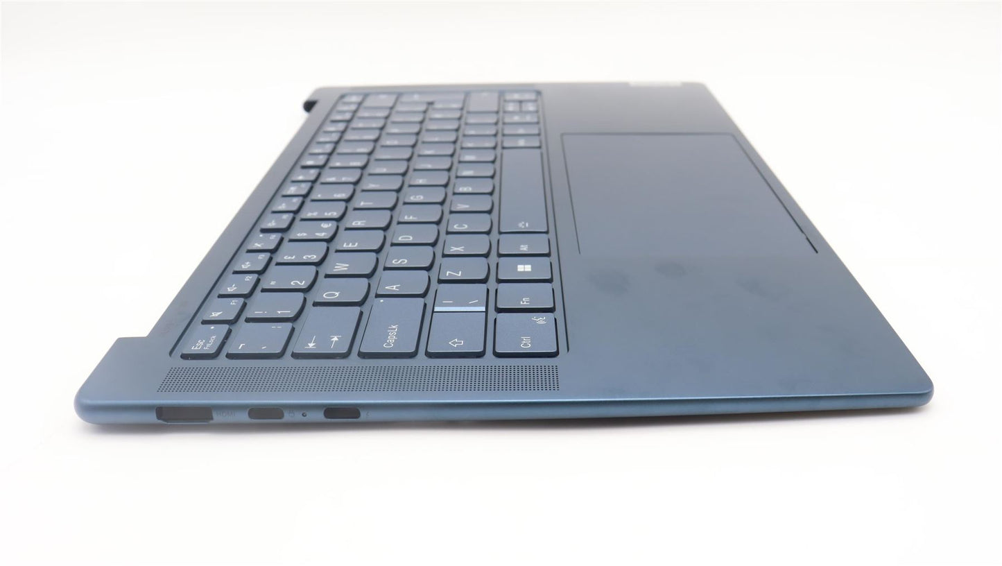 Lenovo Yoga 7 14IRH8 Palmrest Cover Touchpad Keyboard UK Tidal Teal 5CB1L40712