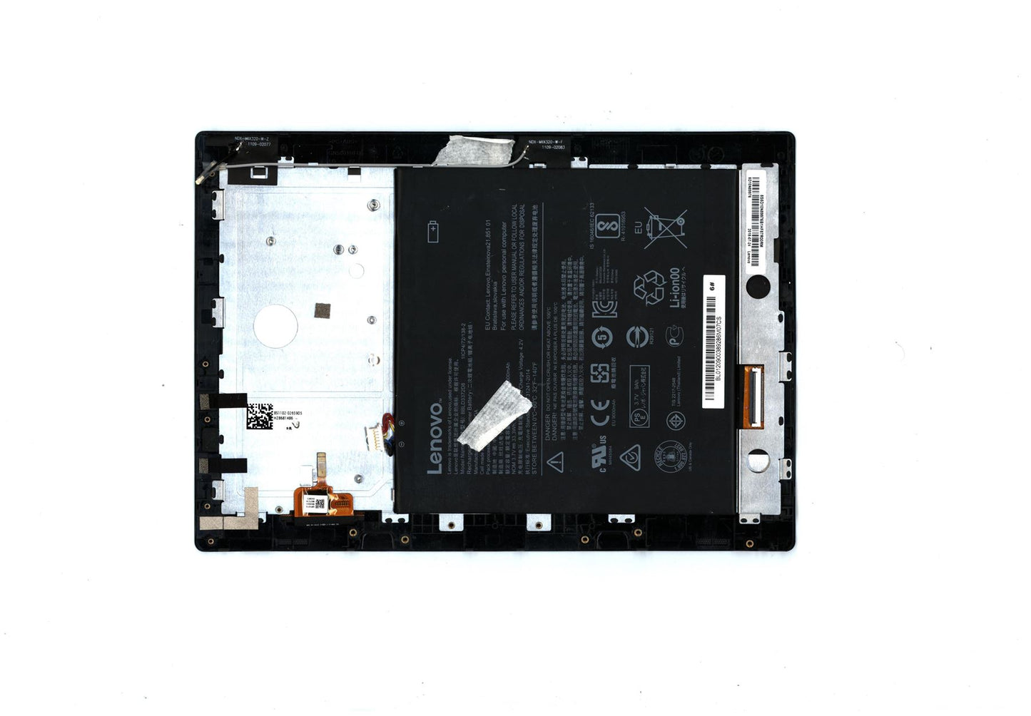 Lenovo Miix 320-10ICR LCD Display Module Battery 10.1" HD 1366 x 768 5D10N89976