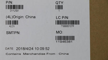 Lenovo Carbon X1 6th Keyboard Palmrest Top Cover US International Silver 01YU555