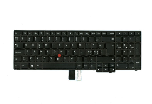 Genuine Lenovo ThinkPad E560 E565 Keyboard Nordic Black 01AV282